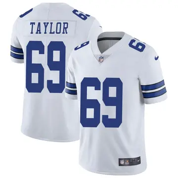Nike Alex Taylor Men's Limited Dallas Cowboys White Vapor Untouchable Jersey