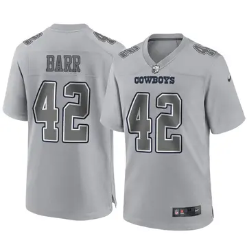 Nike Anthony Barr Men's Game Dallas Cowboys Gray Atmosphere Fashion Jersey