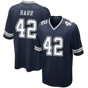 Nike Anthony Barr Men's Game Dallas Cowboys Navy Team Color Jersey