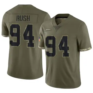 Nike Anthony Rush Men's Limited Dallas Cowboys Olive 2022 Salute To Service Jersey