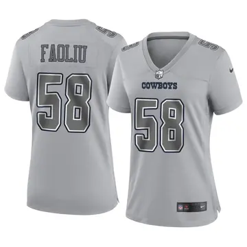 Nike Austin Faoliu Women's Game Dallas Cowboys Gray Atmosphere Fashion Jersey