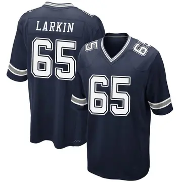Nike Austin Larkin Men's Game Dallas Cowboys Navy Team Color Jersey