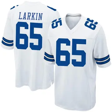 Nike Austin Larkin Men's Game Dallas Cowboys White Jersey