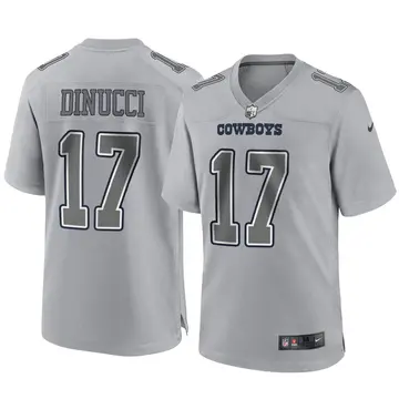 Nike Ben DiNucci Men's Game Dallas Cowboys Gray Atmosphere Fashion Jersey