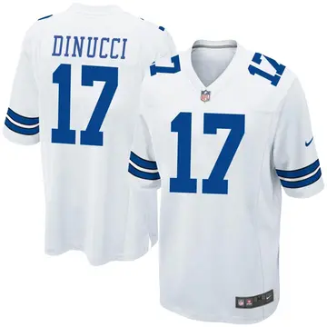 Nike Ben DiNucci Men's Game Dallas Cowboys White Jersey