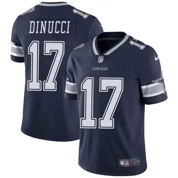 Nike Ben DiNucci Men's Limited Dallas Cowboys Navy Team Color Vapor Untouchable Jersey