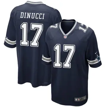 Nike Ben DiNucci Youth Game Dallas Cowboys Navy Team Color Jersey