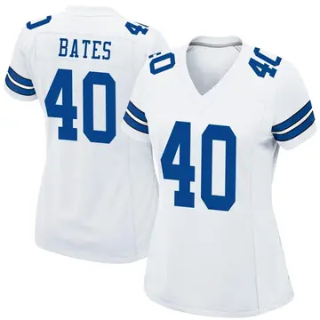 Nike Bill Bates Women's Game Dallas Cowboys White Jersey