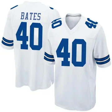 Nike Bill Bates Youth Game Dallas Cowboys White Jersey