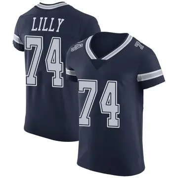 Nike Bob Lilly Men's Elite Dallas Cowboys Navy Team Color Vapor Untouchable Jersey