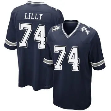 Nike Bob Lilly Men's Game Dallas Cowboys Navy Team Color Jersey