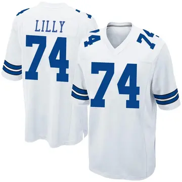 Nike Bob Lilly Men's Game Dallas Cowboys White Jersey