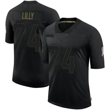 Nike Bob Lilly Men's Limited Dallas Cowboys Black 2020 Salute To Service Jersey