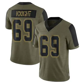 Nike Brandon Knight Men's Limited Dallas Cowboys Olive 2021 Salute To Service Jersey
