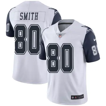 Nike Brandon Smith Men's Limited Dallas Cowboys White Color Rush Vapor Untouchable Jersey