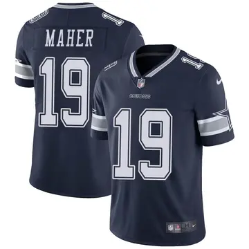 Nike Brett Maher Men's Limited Dallas Cowboys Navy Team Color Vapor Untouchable Jersey