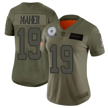 Nike Brett Maher Women's Limited Dallas Cowboys Camo 2019 Salute to Service Jersey