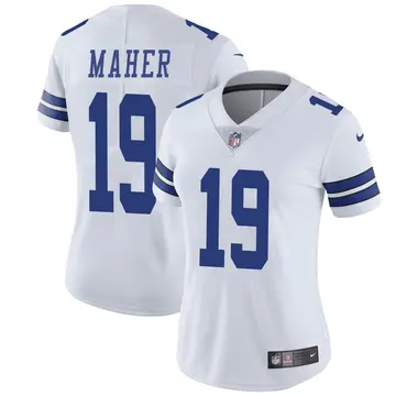 Nike Brett Maher Women's Limited Dallas Cowboys White Vapor Untouchable Jersey