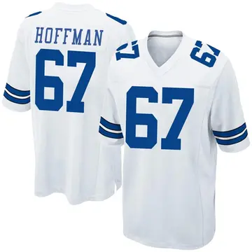 Nike Brock Hoffman Men's Game Dallas Cowboys White Jersey