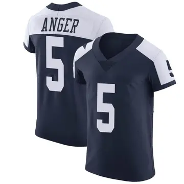 Nike Bryan Anger Men's Elite Dallas Cowboys Navy Alternate Vapor Untouchable Jersey