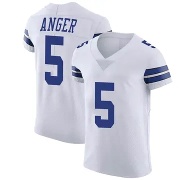Nike Bryan Anger Men's Elite Dallas Cowboys White Vapor Untouchable Jersey