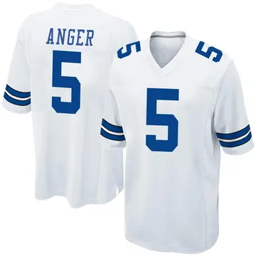 Nike Bryan Anger Men's Game Dallas Cowboys White Jersey