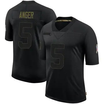 Nike Bryan Anger Men's Limited Dallas Cowboys Black 2020 Salute To Service Jersey