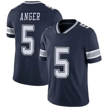 Nike Bryan Anger Youth Limited Dallas Cowboys Navy Team Color Vapor Untouchable Jersey