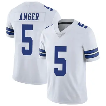 Nike Bryan Anger Youth Limited Dallas Cowboys White Vapor Untouchable Jersey