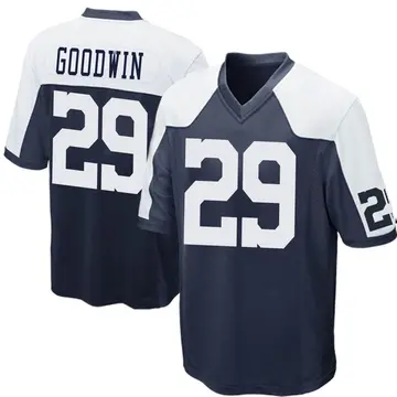 Nike C.J. Goodwin Men's Game Dallas Cowboys Navy Blue Throwback Jersey