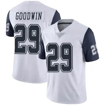Nike C.J. Goodwin Men's Limited Dallas Cowboys White Color Rush Vapor Untouchable Jersey
