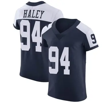 Nike Charles Haley Men's Elite Dallas Cowboys Navy Alternate Vapor Untouchable Jersey