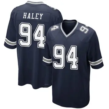 Nike Charles Haley Men's Game Dallas Cowboys Navy Team Color Jersey