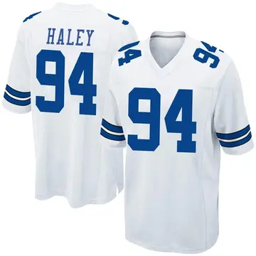 Nike Charles Haley Men's Game Dallas Cowboys White Jersey