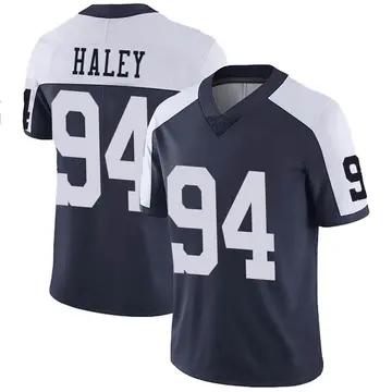 Nike Charles Haley Men's Limited Dallas Cowboys Navy Alternate Vapor Untouchable Jersey