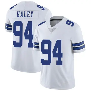 Nike Charles Haley Men's Limited Dallas Cowboys White Vapor Untouchable Jersey