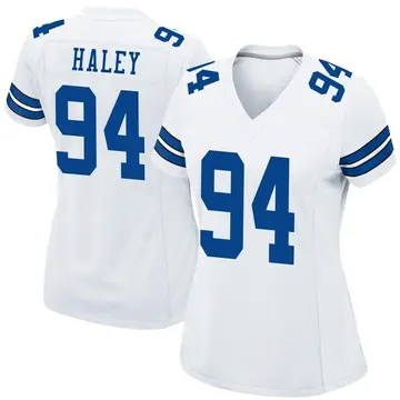Nike Charles Haley Women's Game Dallas Cowboys White Jersey