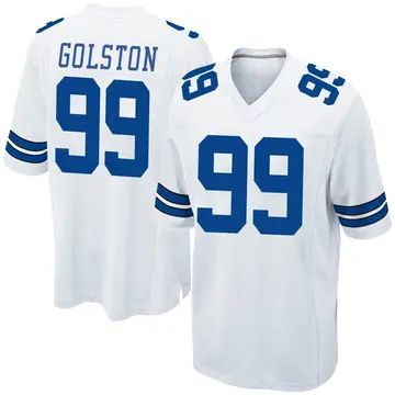 Nike Chauncey Golston Men's Game Dallas Cowboys White Jersey