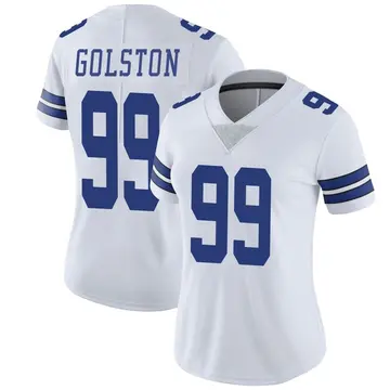 Nike Chauncey Golston Women's Limited Dallas Cowboys White Vapor Untouchable Jersey