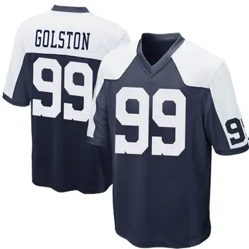 Nike Chauncey Golston Youth Game Dallas Cowboys Navy Blue Throwback Jersey