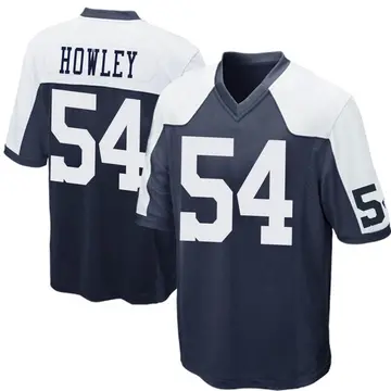 Nike Chuck Howley Men's Game Dallas Cowboys Navy Blue Throwback Jersey