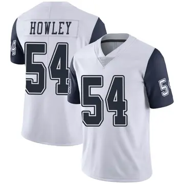 Nike Chuck Howley Men's Limited Dallas Cowboys White Color Rush Vapor Untouchable Jersey