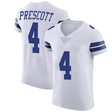 Nike Dak Prescott Men's Elite Dallas Cowboys White Vapor Untouchable Jersey