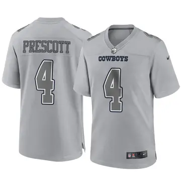 Nike Dak Prescott Men's Game Dallas Cowboys Gray Atmosphere Fashion Jersey