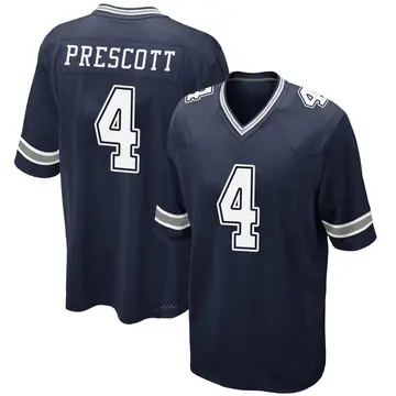 Nike Dak Prescott Men's Game Dallas Cowboys Navy Team Color Jersey