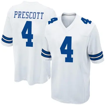 Nike Dak Prescott Men's Game Dallas Cowboys White Jersey
