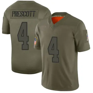 Nike Dak Prescott Men's Limited Dallas Cowboys Camo 2019 Salute to Service Jersey