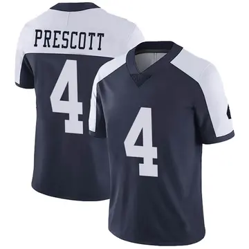 Nike Dak Prescott Men's Limited Dallas Cowboys Navy Alternate Vapor Untouchable Jersey
