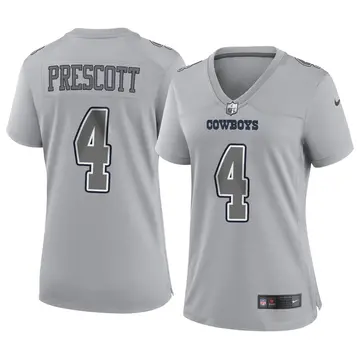 Nike Dak Prescott Women's Game Dallas Cowboys Gray Atmosphere Fashion Jersey