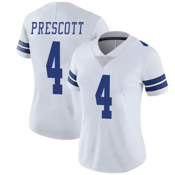 Nike Dak Prescott Women's Limited Dallas Cowboys White Vapor Untouchable Jersey